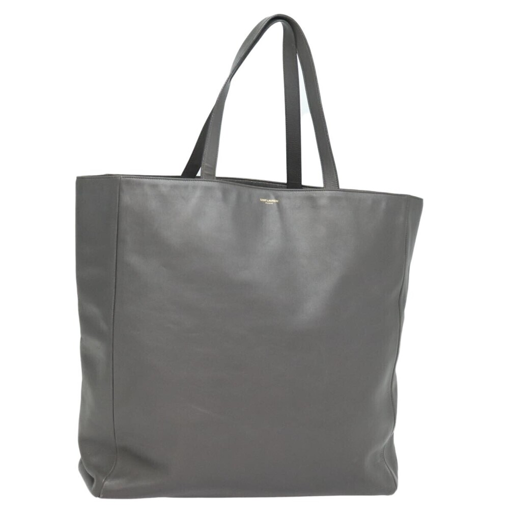 Saint Laurent Reversible North South Shopper Tote Leather Small